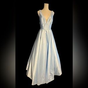 Sherri Hill Baby Blue Gown Size 8 BNWOT Never Worn Never Altered